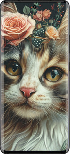 Силиконовый чехол Cats and flowers для Motorola Edge 30 Fusion 5G - 6069u-3198 изображение 