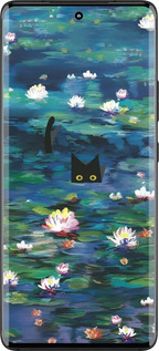 Силиконовый чехол Чехол с изображением водяных лилий Моне и кошек для Motorola Edge 30 Fusion 5G - 6399u-3198 изображение 