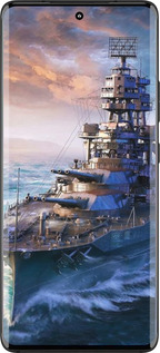 Силіконовий чехол Військовий корабель, world of tanks, wargaming для Motorola Edge 30 Fusion 5G - 6461u-3198 изображение 