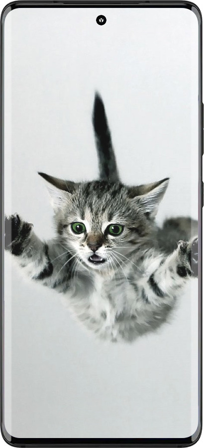 Силиконовый чехол Летящий котёнок для Motorola Edge 30 Fusion 5G - 2322u-3198 изображение 