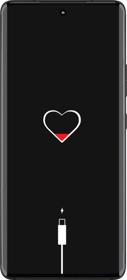 Силиконовый чехол Подзарядка сердца для Motorola Edge 30 Fusion 5G - 4274u-3198 изображение 