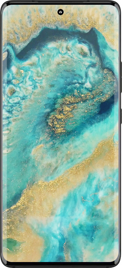 Силиконовый чехол Green marble для Motorola Edge 30 Fusion 5G - 4365u-3198 изображение 