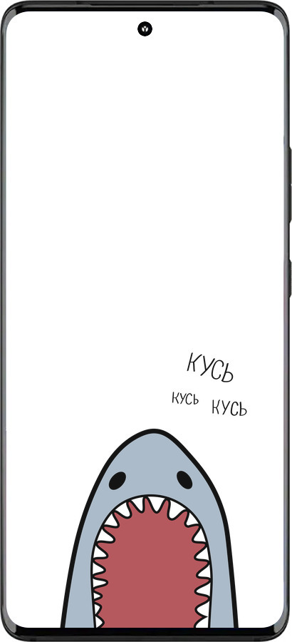 Силиконовый чехол Акула для Motorola Edge 30 Fusion 5G - 4870u-3198 изображение 