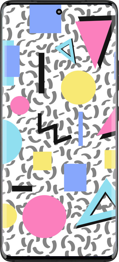 Силіконовий чехол Color shapes для Motorola Edge 30 Fusion 5G - 4893u-3198 изображение 