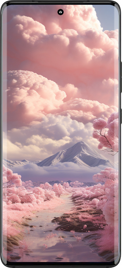 Силиконовый чехол Розовые облака для Motorola Edge 30 Fusion 5G - 5660u-3198 изображение 
