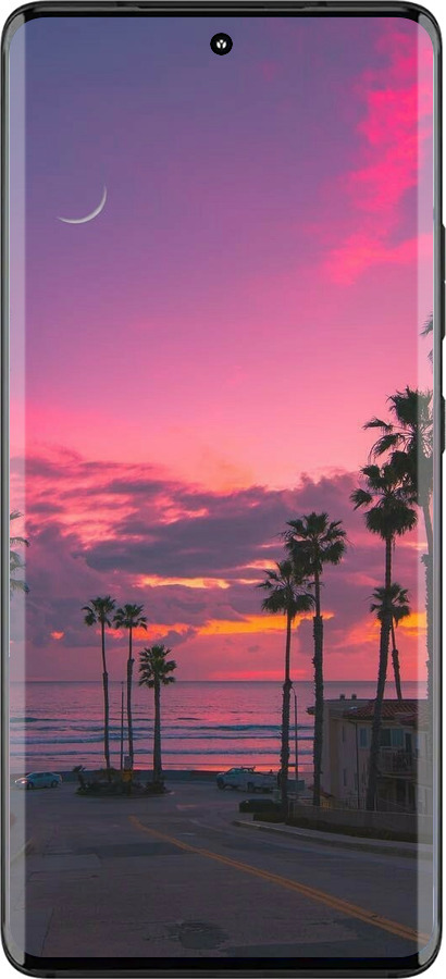 Силиконовый чехол Пальмы для Motorola Edge 30 Fusion 5G - 5873u-3198 изображение 