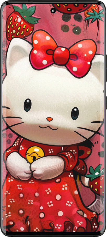 Силиконовый чехол hello kitty1 для Motorola Edge 30 Fusion 5G - 6036u-3198 изображение 