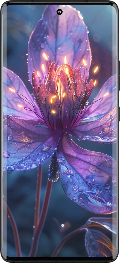 Силиконовый чехол Магический цветок для Motorola Edge 30 Fusion 5G - 6038u-3198 изображение 