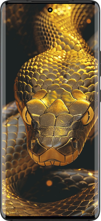 Силиконовый чехол Golden snake для Motorola Edge 30 Fusion 5G - 6072u-3198 изображение 
