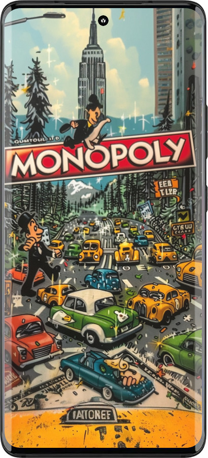 Силіконовий чехол Міський драйв Monopoly для Motorola Edge 30 Fusion 5G - 6088u-3198 изображение 