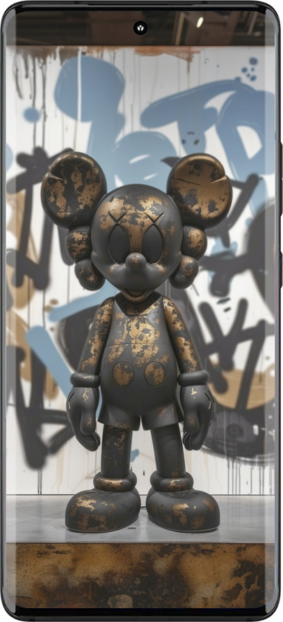 Силіконовий чехол Bronze kaws v2 для Motorola Edge 30 Fusion 5G - 6098u-3198 изображение 