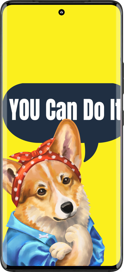 Силіконовий чехол чехол с корги You Can Do It для Motorola Edge 30 Fusion 5G - 6184u-3198 изображение 