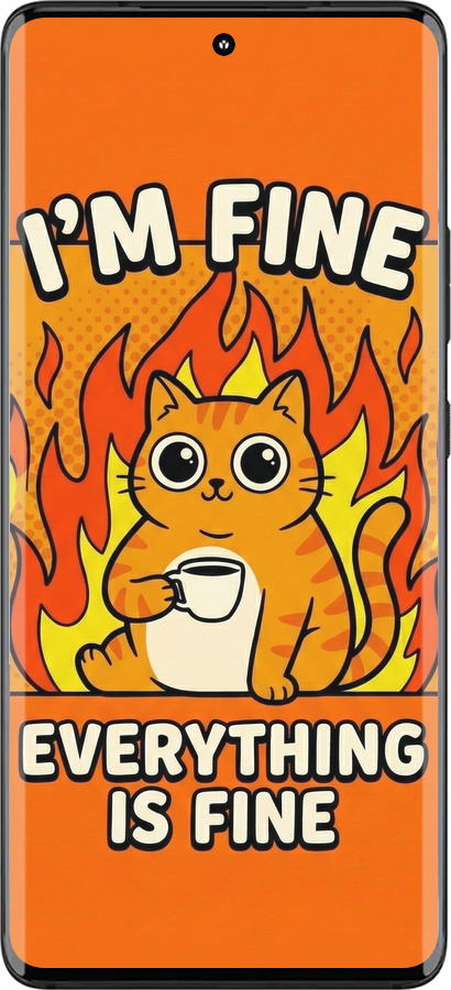 Силиконовый чехол Funny Cat для Motorola Edge 30 Fusion 5G - 6786u-3198 изображение 