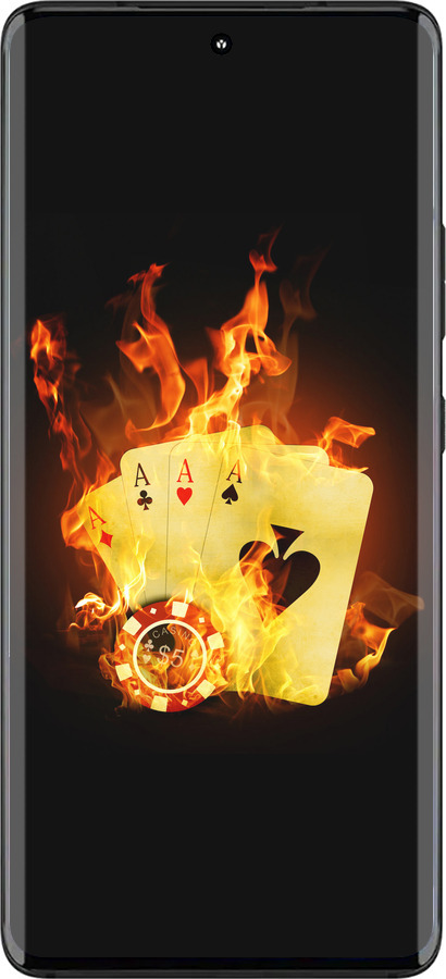 Силиконовый чехол Горящие карты для Motorola Edge 30 Fusion 5G - 839u-3198 изображение 