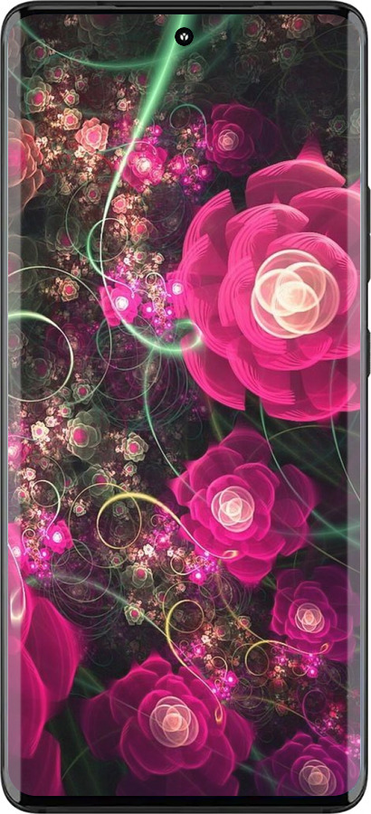 Силиконовый чехол Абстрактные цветы 3 для Motorola Edge 30 Fusion 5G - 850u-3198 изображение 