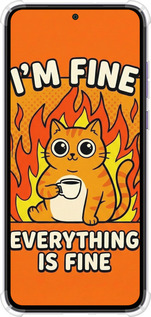 Силіконовий протиударний с посиленими кутами чехол Funny Cat для Motorola Edge 30 Neo - 6786sp-3256 изображение 