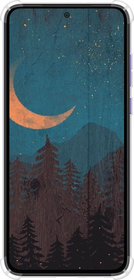 Силикон с усиленными углами чехол Звездный лес для Motorola Edge 30 Neo - 6480sp-3256 изображение 