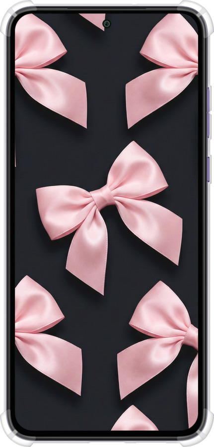 Силіконовий протиударний с посиленими кутами чехол Coquette Ribbons Dark Coquette для Motorola Edge 30 Neo - 6767sp-3256 изображение 
