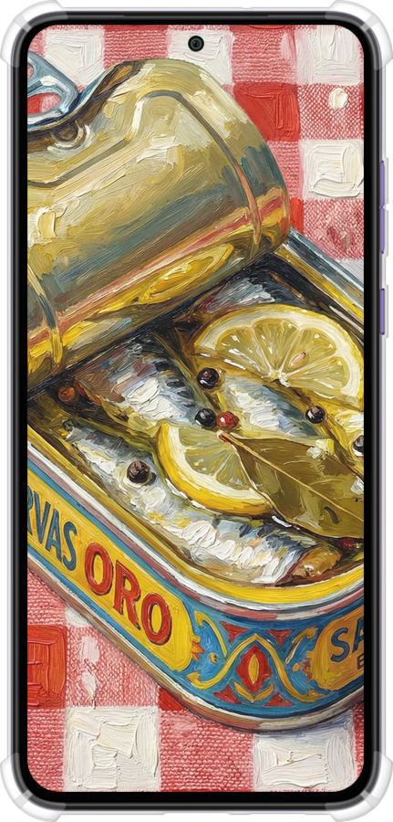 Силіконовий протиударний с посиленими кутами чехол Vintage Sardine Tin Phone для Motorola Edge 30 Neo - 6772sp-3256 изображение 