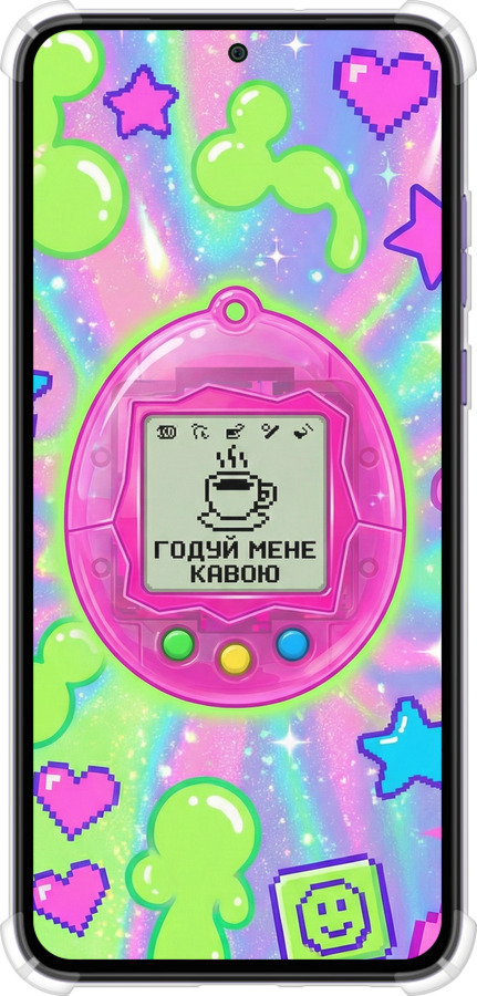 Силикон с усиленными углами чехол Y2K Aesthetic Retro Pet: Годуй мене кавою для Motorola Edge 30 Neo - 6784sp-3256 изображение 