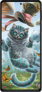 Силиконовый чехол Чеширский кот 2 для Motorola Edge 30 Pro - 3993u-2826 изображение 