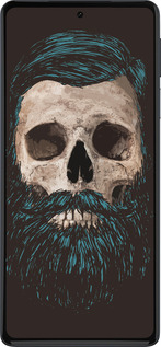 Силиконовый чехол Череп с бородой для Motorola Edge 30 Pro - 4102u-2826 изображение 