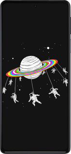 Силиконовый чехол Лунная карусель для Motorola Edge 30 Pro - 4136u-2826 изображение 