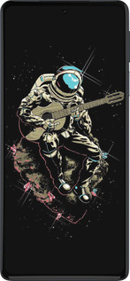 Силиконовый чехол Космонавт с гиратой для Motorola Edge 30 Pro - 4138u-2826 изображение 