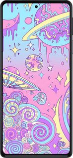 Силиконовый чехол Розовая галактика для Motorola Edge 30 Pro - 4146u-2826 изображение 