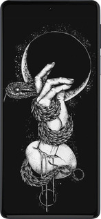 Силиконовый чехол Змея в руке для Motorola Edge 30 Pro - 4149u-2826 изображение 