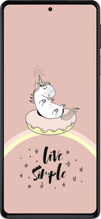 Силиконовый чехол Единорожка в пончике для Motorola Edge 30 Pro - 4282u-2826 изображение 