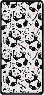 Силиконовый чехол Панды для Motorola Edge 30 Pro - 4318u-2826 изображение 