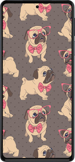 Силиконовый чехол мопсики 2 для Motorola Edge 30 Pro - 4362u-2826 изображение 