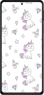 Силиконовый чехол Единорожка v2 для Motorola Edge 30 Pro - 4703u-2826 изображение 