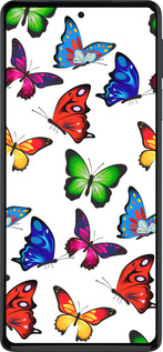 Силиконовый чехол Красочные мотыльки для Motorola Edge 30 Pro - 4761u-2826 изображение 