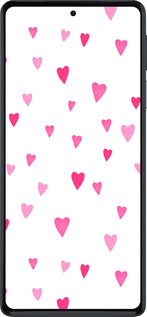 Силиконовый чехол Сердечки 2 для Motorola Edge 30 Pro - 4763u-2826 изображение 