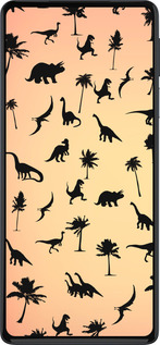 Силиконовый чехол Динозаврики 1 для Motorola Edge 30 Pro - 4772u-2826 изображение 