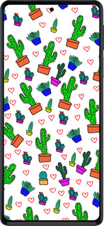 Силиконовый чехол Кактусы 4 для Motorola Edge 30 Pro - 4856u-2826 изображение 