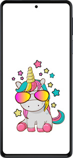 Силиконовый чехол Единорог в очках для Motorola Edge 30 Pro - 4879u-2826 изображение 