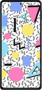 Силиконовый чехол Color shapes для Motorola Edge 30 Pro - 4893u-2826 изображение 