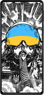 Силиконовый чехол Призрак Киева v3 для Motorola Edge 30 Pro - 5307u-2826 изображение 