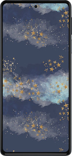 Силиконовый чехол Ночь золотые звезды для Motorola Edge 30 Pro - 5421u-2826 изображение 