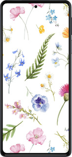 Силиконовый чехол Цветочный фон v2 для Motorola Edge 30 Pro - 5472u-2826 изображение 