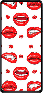 Силиконовый чехол Губы v3 для Motorola Edge 30 Pro - 5477u-2826 изображение 