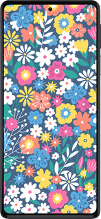 Силиконовый чехол Цветочный фон v4 для Motorola Edge 30 Pro - 5494u-2826 изображение 