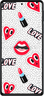 Силиконовый чехол Стикеры v3 для Motorola Edge 30 Pro - 5502u-2826 изображение 