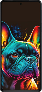 Силиконовый чехол Яркий бульдог для Motorola Edge 30 Pro - 5547u-2826 изображение 