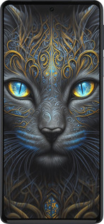 Силиконовый чехол Кошка для Motorola Edge 30 Pro - 5548u-2826 изображение 