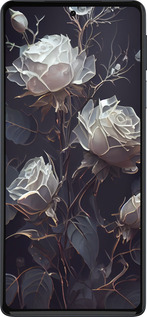 Силиконовый чехол Розы 2 для Motorola Edge 30 Pro - 5550u-2826 изображение 