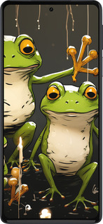 Силиконовый чехол Жабки 2 для Motorola Edge 30 Pro - 5657u-2826 изображение 